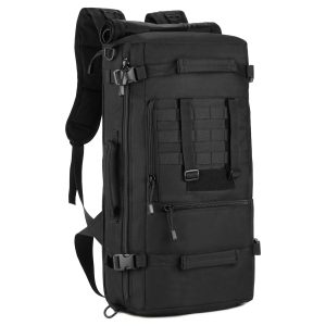 DOMELCO GROUP 50L Tactical 3-Way Military MOLLE Assault Backpack Modular WR Bag Lightweight Waterproof Durable Backpack
