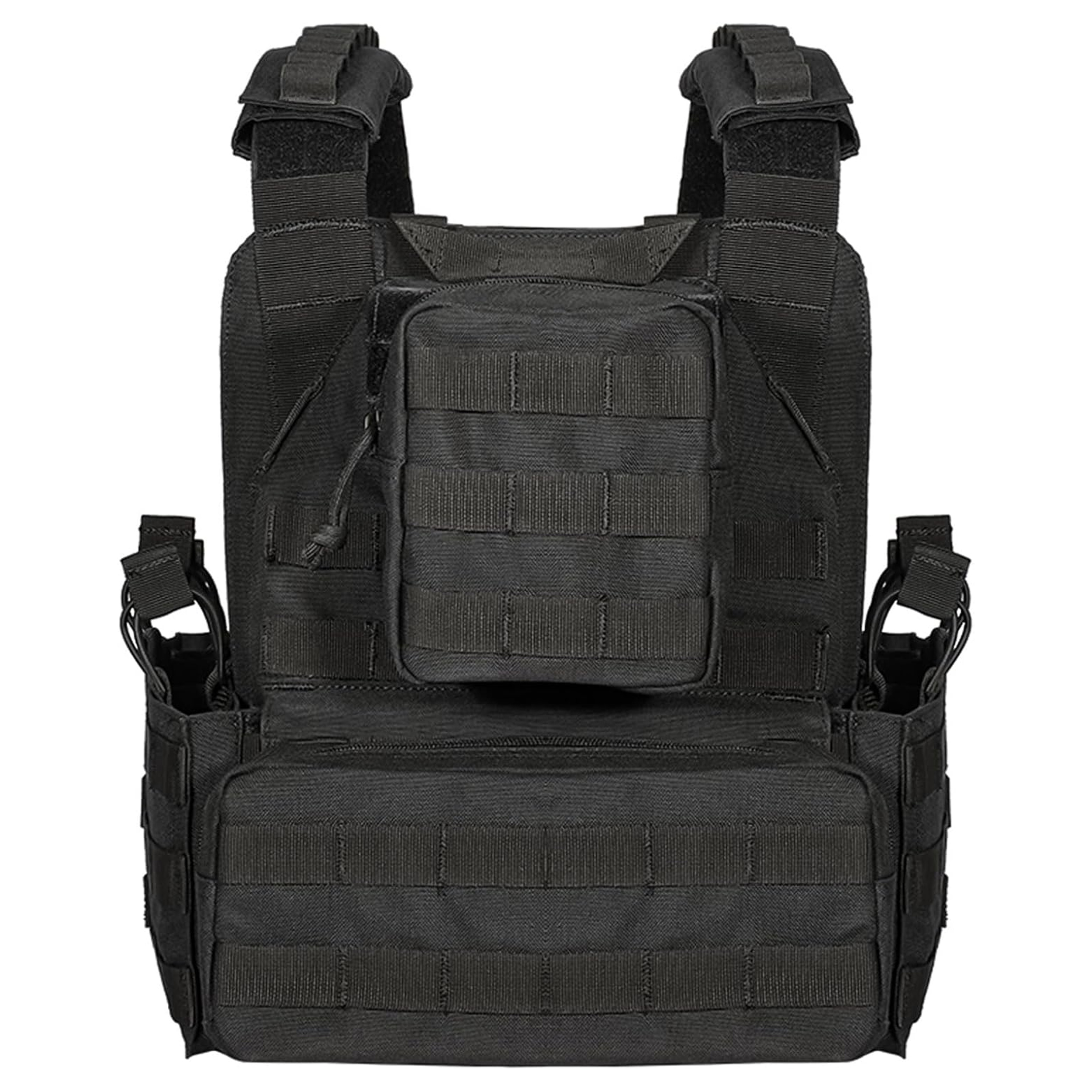Breathable Lightweight Adjustable Tactical Vest Modular Plate Carrier Quick Release 1000D Nylon Molle System Breathable Lightweight Adjustable Tactical Vest Modular Plate Carrier Quick Release 1000D Nylon Molle System