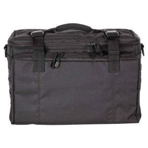 Constructed from durable 600D Polyester Cordura for long-lasting use. Features YKK zippers for smooth, reliable operation. Equipped with a side mount patch and ID window on the back for identification and customization. Dual fold-open web platforms provide organized storage options. Fold-out front organizer panel with mesh pockets for easy visibility of contents. Adjustable main compartment divider allows customization of storage space. Main compartment dimensions: 13.25" x 18.5" x 7.5" for versatile storage. Front pocket dimensions: 10" x 18.5" x 3" for smaller essentials. Ideal for tactical, patrol, or professional use, keeping gear organized and accessible. Lightweight yet rugged design for easy carry and maximum durability.