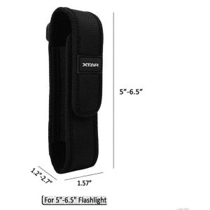 Nylon Flashlight Pouch Set Breathable Gear Holder Case for Outdoor Carry Utility Pouch