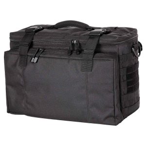 Constructed from durable 600D Polyester Cordura for long-lasting use. Features YKK zippers for smooth, reliable operation. Equipped with a side mount patch and ID window on the back for identification and customization. Dual fold-open web platforms provide organized storage options. Fold-out front organizer panel with mesh pockets for easy visibility of contents. Adjustable main compartment divider allows customization of storage space. Main compartment dimensions: 13.25" x 18.5" x 7.5" for versatile storage. Front pocket dimensions: 10" x 18.5" x 3" for smaller essentials. Ideal for tactical, patrol, or professional use, keeping gear organized and accessible. Lightweight yet rugged design for easy carry and maximum durability.