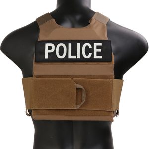 Breathable Lightweight Tactical Plate Carrier Vest with MOLLE System and Detachable Bum Bag Made of Durable 500D Nylon