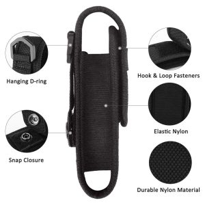 Nylon Flashlight Pouch Set Breathable Gear Holder Case for Outdoor Carry Utility Pouch