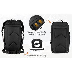 High Capacity & Spacious Design: 60L storage space with external dimensions of 25.6" H x 13.7" W x 9.8" D, perfect for carrying all your outdoor essentials. Durable Material: Made from military-grade high-intensity wear-resistant, anti-tear nylon with waterproof coating and mercerized cotton lining for long-lasting use. MOLLE System: Integrated MOLLE webbing allows attachment of additional gear like smartphone pouches, fanny packs, water bottle holders, and other accessory kits. Multi-functional: Can be used as a backpack, handbag, large shoulder bag, travel bag, hiking daypack, or waist pack. Ergonomic & Comfortable: Adjustable shoulder straps and padded back ensure comfort during long hikes or treks. Outdoor Ready: Ideal for outdoor activities such as hunting, camping, trekking, mountaineering, hiking, climbing, cycling, and other adventure sports. Lightweight & Portable: Weighs only 3.86 lbs, making it easy to carry without compromising on storage capacity. Organized Storage: Multiple compartments and pockets to keep your items organized and easily accessible. Versatile Gear: Suitable for tactical use, travel, survival, or everyday carry for adventurers and outdoor enthusiasts.