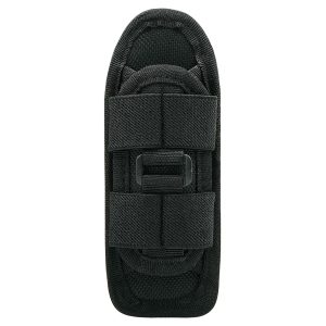 Made from durable breathable nylon designed for long outdoor use Rotatable clip allows full degree movement for quick angle adjustment Secure belt clip keeps the pouch stable during travel and outdoor tasks Stretchable fabric fits flashlights up to 1.21 inches in diameter Closed bottom design prevents compact flashlights from slipping out Lightweight build offers easy everyday carry without added bulk Molle compatible straps attach easily to backpacks belts or gear setups Ultra-sturdy clip fits belts sized 1.4 to 2.75 inches wide Universal fit design accommodates most medium and small flashlight styles Strong stitching ensures durability and reliable long-term performance Ideal pouch for camping trekking hiking night work and outdoor activities