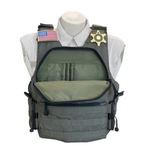 Tactical Custom Adjustable Sheriff Patrol Breathable Plate Carrier Inspect Carrier Vest