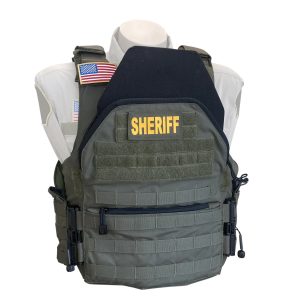 Tactical Custom Adjustable Sheriff Patrol Breathable Plate Carrier Inspect Carrier Vest
