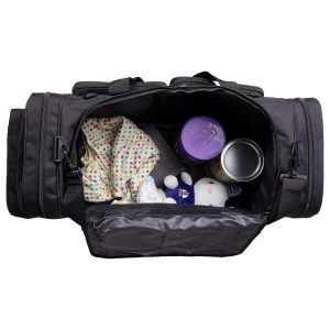 Breathable Heavy Duty Duffel Gear Travel Sports Gym Bag Lockable Zippers Water Resistant Combat Backpack