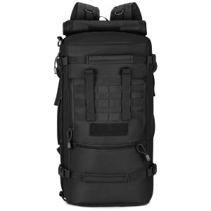 DOMELCO GROUP 50L Tactical 3-Way Military MOLLE Assault Backpack Modular WR Bag Lightweight Waterproof Durable Backpack