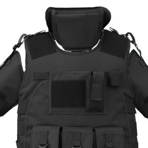 Breathable and lightweight tactical vest for all-day comfort Durable ballistic nylon material ensures long-lasting use Adjustable fit suitable for most body types Multiple magazine pouches for organized gear storage Built-in hydration system for outdoor convenience Integrated neck and arm protection for added safety