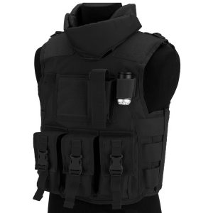 Breathable Lightweight Adjustable Tactical Vest Modular Plate Carrier Nylon Hydration System Rescue Strap Design Tan