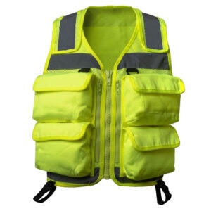 DOMELCO GROUP Tactical Reflective Multi-Pocket Vest – Adjustable Breathable Safety Vest